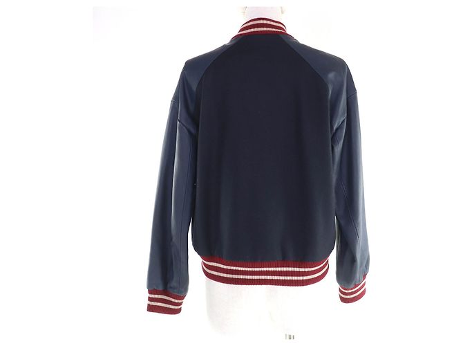 Chaqueta de lana Chanel Azul Azul marino - vista 3