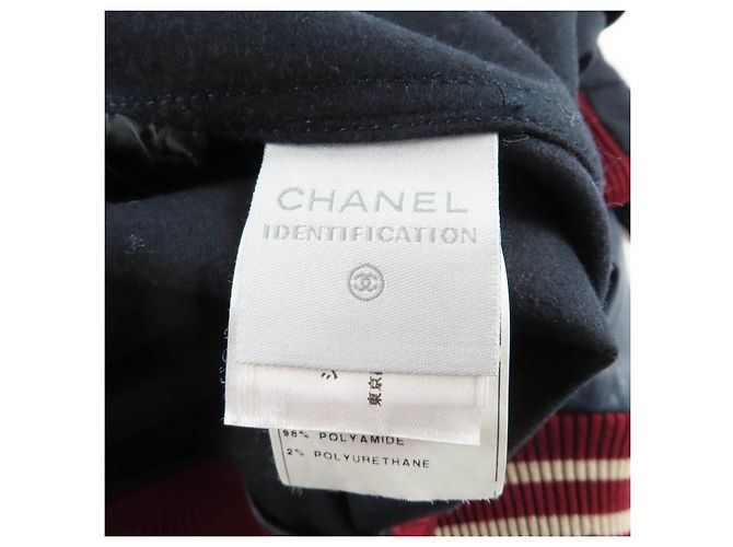 Chaqueta de lana Chanel Azul Azul marino - vista 9