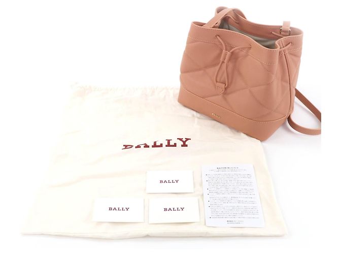 Borsa a tracolla in pelle Bally QUINCEY Rosa - vista 2