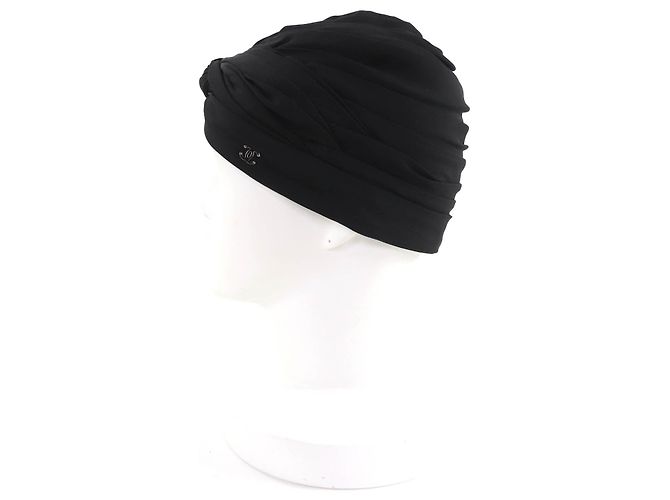 Chanel COCO Mark Seidenturban Schwarz - Ansicht 2