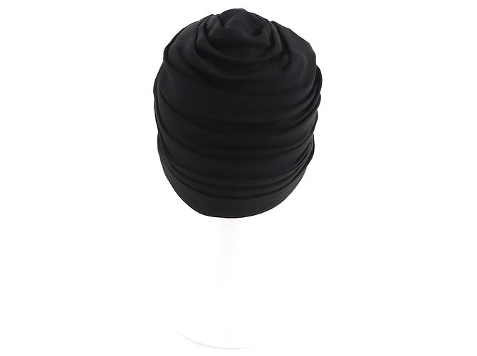 Chanel COCO Mark Seidenturban Schwarz - Ansicht 3