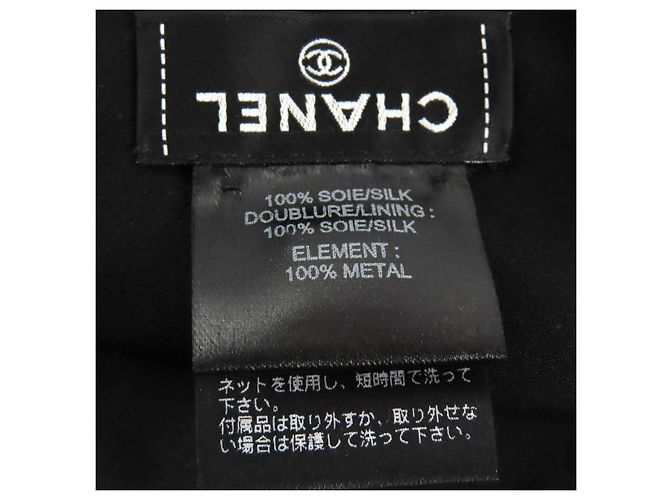Chanel COCO Mark Seidenturban Schwarz - Ansicht 8