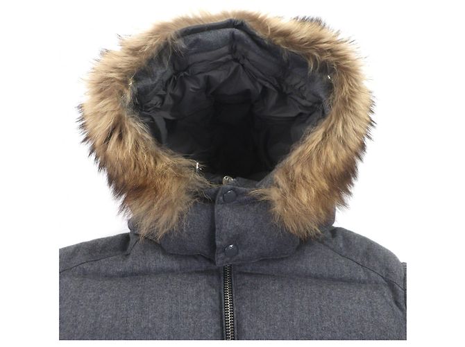 Chaqueta de lana y plumón Moncler ALLEMAND Castaño - vista 2