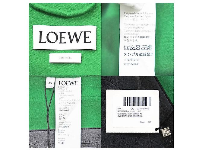 Abrigo de lana y cachemira Loewe Verde - vista 10