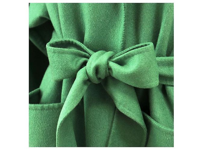 Abrigo de lana y cachemira Loewe Verde - vista 11