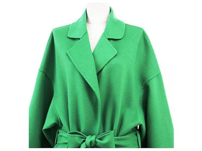 Abrigo de lana y cachemira Loewe Verde - vista 2