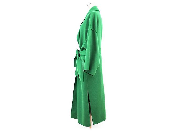 Abrigo de lana y cachemira Loewe Verde - vista 4