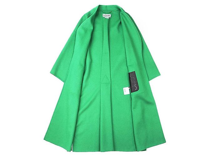 Abrigo de lana y cachemira Loewe Verde - vista 8