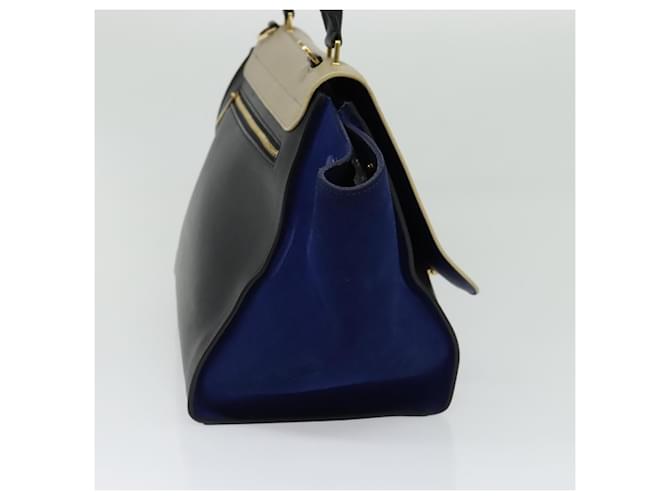 Céline Celine Tricolor Trapeze Leather Medium Multicolore - vista 3