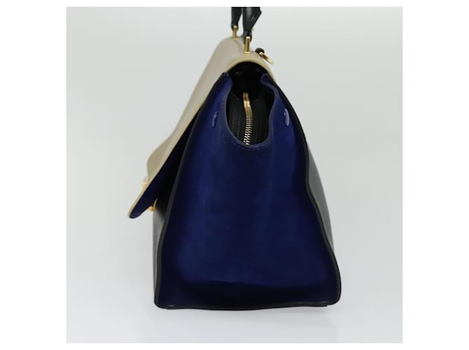 Céline Celine Tricolor Trapeze Leather Medium Multicolore - vista 4