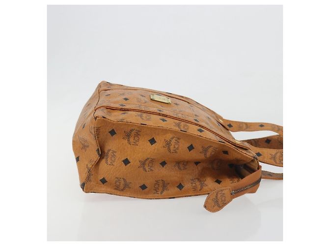 MCM Visetos Leather Marrone - vista 3