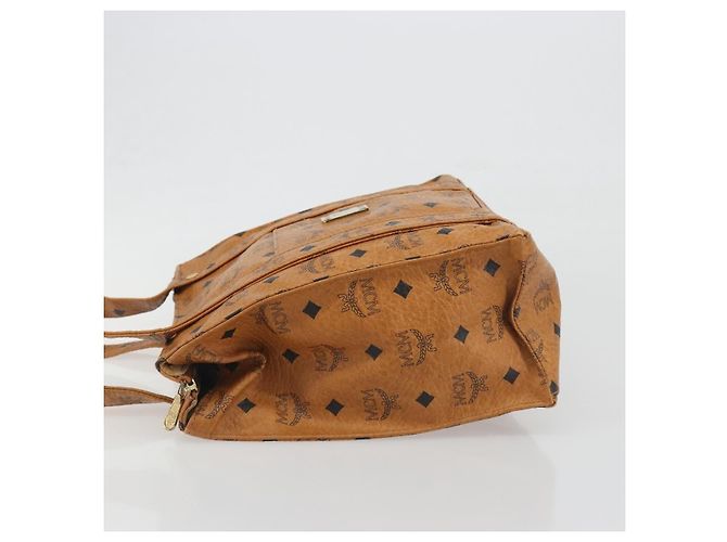 MCM Visetos Leather Marrone - vista 4