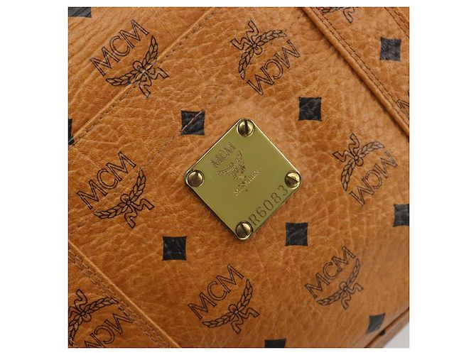 MCM Visetos Leather Marrone - vista 7