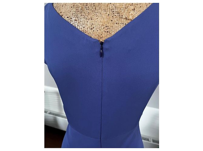 Autre Marque Armani Collezioni Abito Maxi Blu Viola - vista 3