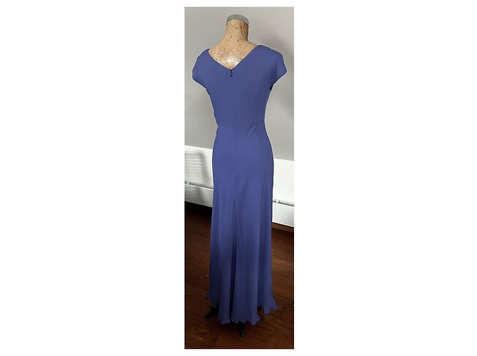Autre Marque Armani Collezioni Abito Maxi Blu Viola - vista 4
