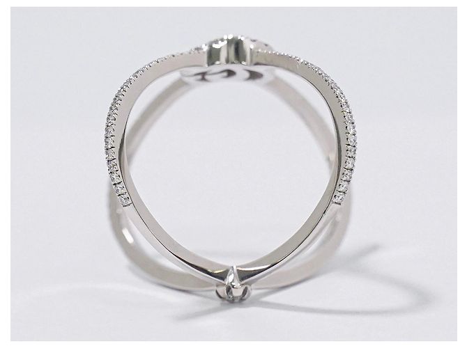 Gucci GG Running Cross 18K White Gold and Pave Diamonds Bianco - vista 3