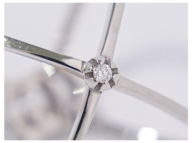 Gucci GG Running Cross 18K White Gold and Pave Diamonds Bianco - vista 7