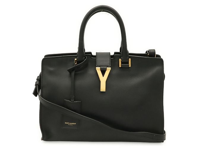 Borsa a mano Yves Saint Laurent Y-Line Petit Cabas Nero - vista 2