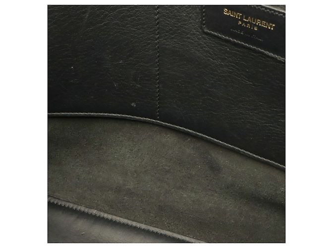 Borsa a mano Yves Saint Laurent Y-Line Petit Cabas Nero - vista 9