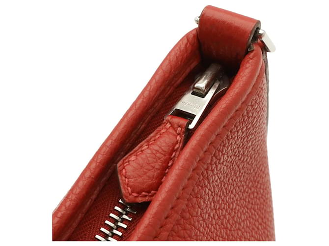 Hermès Borsa a tracolla Hermes Berlingo PM Bianco Rosso - vista 6