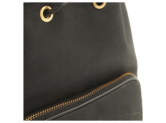 Prada Jacquard-Beuteltasche Schwarz - Ansicht 5