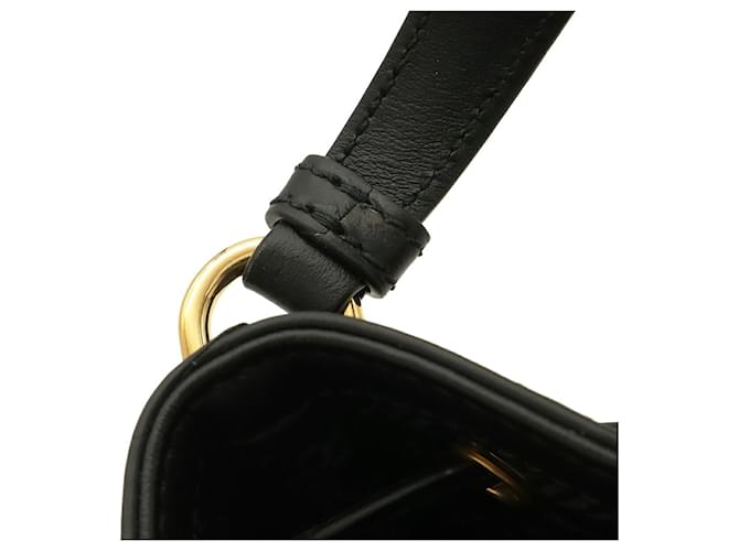 Prada Jacquard-Beuteltasche Schwarz - Ansicht 6