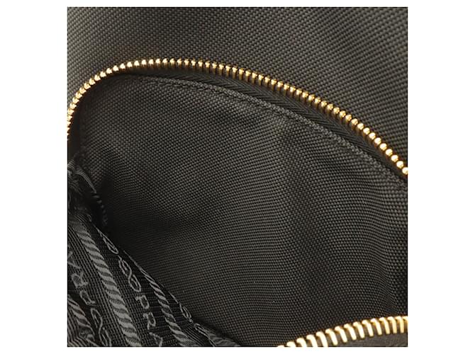 Prada Jacquard-Beuteltasche Schwarz - Ansicht 9