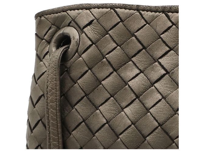 Borsa a tracolla Bottega Veneta Intrecciato Metallico - vista 6