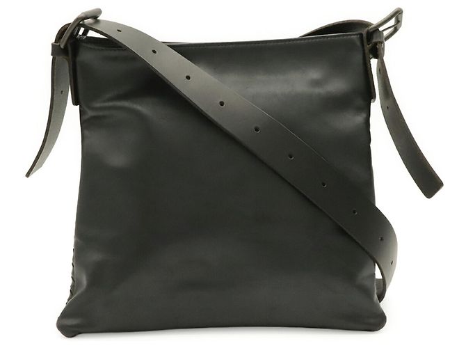 Bottega Veneta Intrecciato Schultertasche Schwarz - Ansicht 2