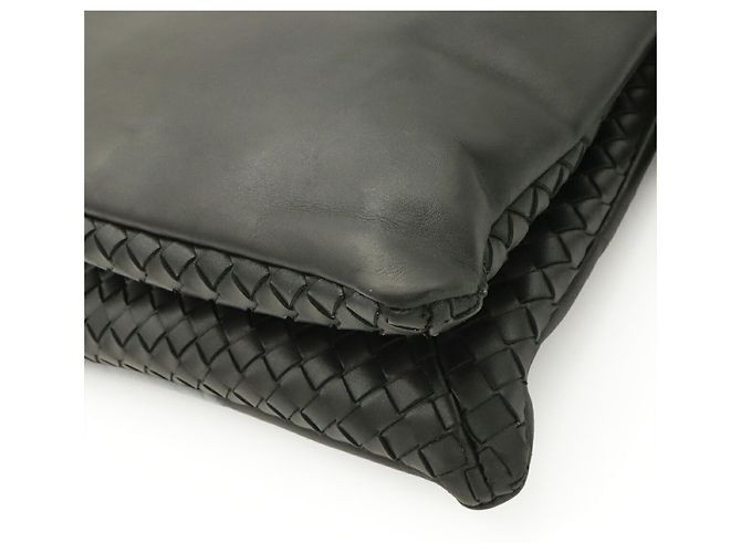 Bottega Veneta Intrecciato Schultertasche Schwarz - Ansicht 4