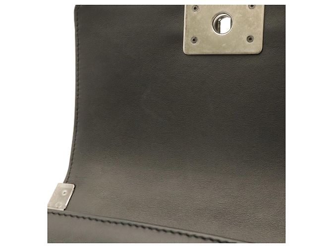 Borsa a tracolla Chanel Boy Chanel Matelassé Nero - vista 9