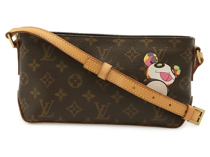 Borsa a tracolla Louis Vuitton Monogram Panda Trotteur Marrone Monogramma - vista 2