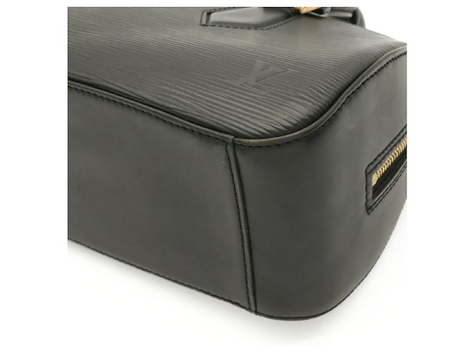 Borsa a mano Louis Vuitton Epi Jasmine Nero Bianco - vista 4