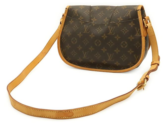 Borsa a tracolla Louis Vuitton Monogram Menilmontant PM M40474 Marrone Monogramma - vista 3