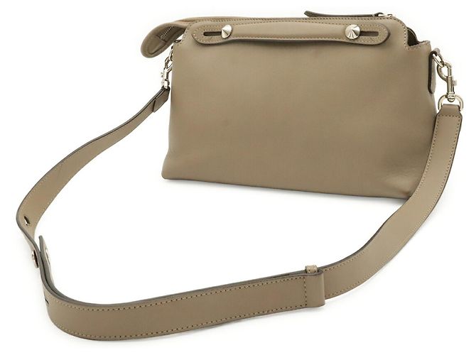 Borsa Fendi By The Way Medium Bianco Grigio - vista 3