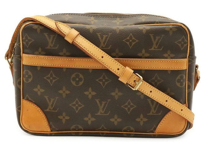 Borsa a tracolla Louis Vuitton Monogram Trocadero 27 Marrone Monogramma - vista 2