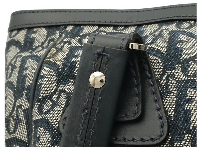 Borsa Tote Christian Dior Trotter Blu navy - vista 6