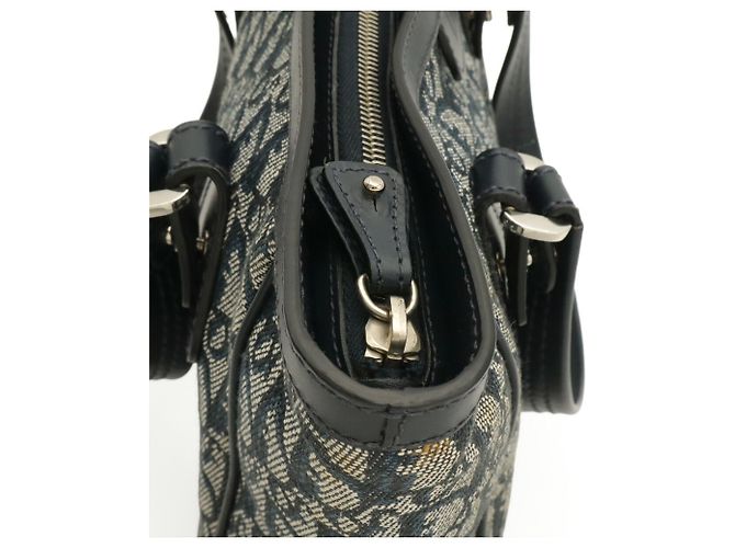 Borsa Tote Christian Dior Trotter Blu navy - vista 7