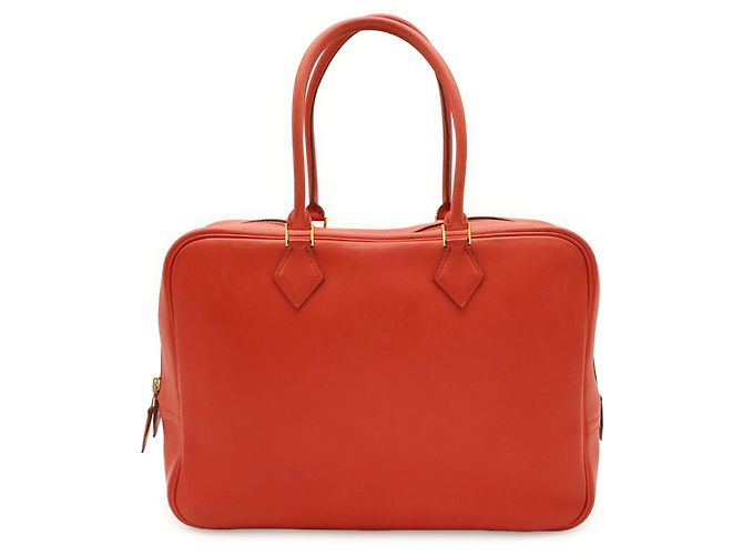 Hermès Borsa a mano HERMES Plume 32 Tote Bag Rosso - vista 2
