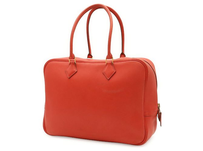 Hermès Borsa a mano HERMES Plume 32 Tote Bag Rosso - vista 3