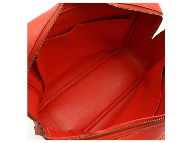 Hermès Borsa a mano HERMES Plume 32 Tote Bag Rosso - vista 8