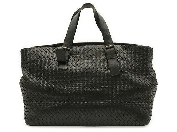 Borsa Tote Bottega Veneta Intrecciato Black Nero - vista 2
