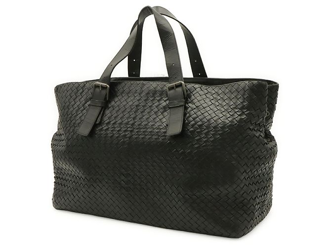 Borsa Tote Bottega Veneta Intrecciato Black Nero - vista 3