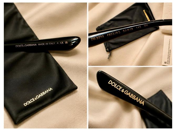 Dolce & Gabbana Gafas de sol para mujer Negro Dorado - vista 6