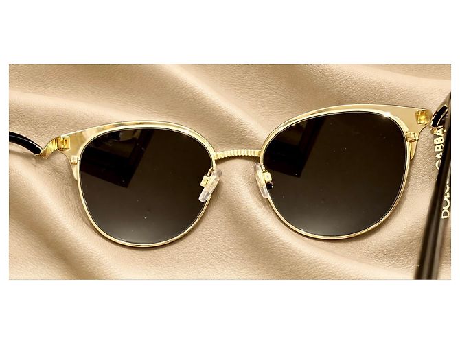 Dolce & Gabbana Gafas de sol para mujer Negro Dorado - vista 8