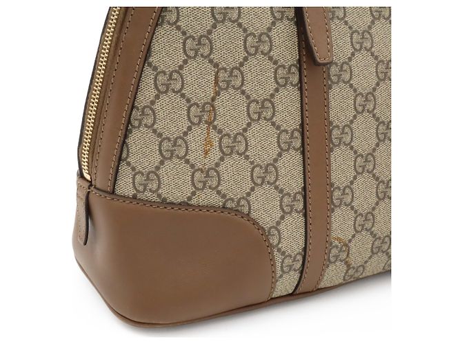 Borsa a mano Gucci Nice GG Supreme Marrone Beige - vista 10