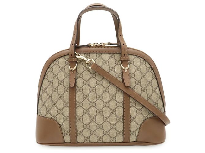 Borsa a mano Gucci Nice GG Supreme Marrone Beige - vista 2