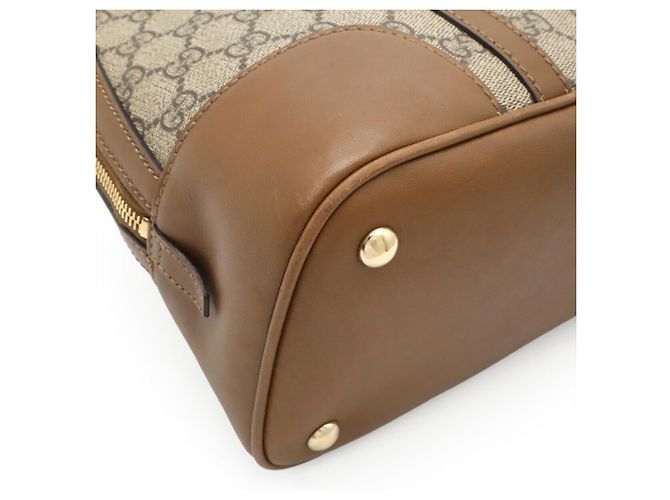 Borsa a mano Gucci Nice GG Supreme Marrone Beige - vista 4