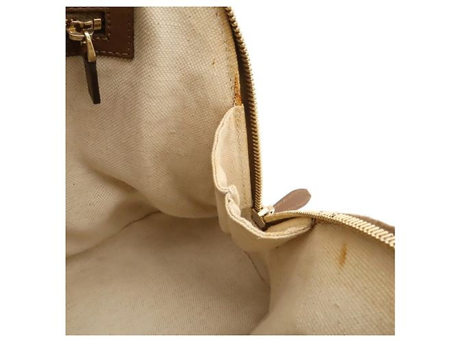Borsa a mano Gucci Nice GG Supreme Marrone Beige - vista 8