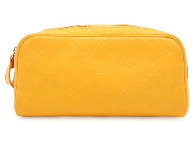Necessaire Louis Vuitton Monogram Taurillon D'oro Giallo - vista 2